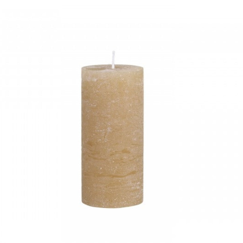 Macon Rustic Pillar Candle Honey