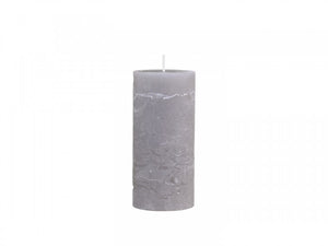 Macon Rustic Pillar Candle French Grey