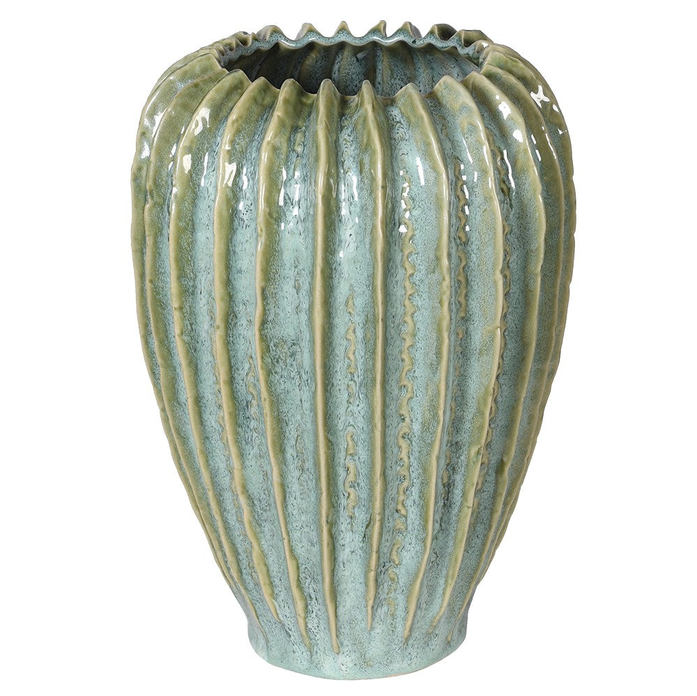 Hand Made Green Ceramic Vase