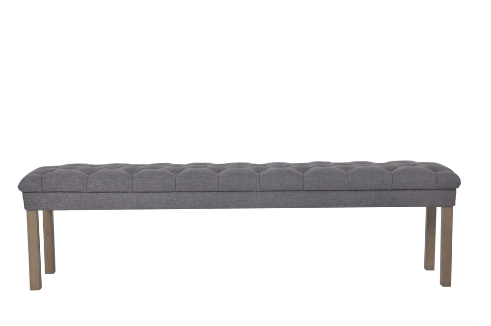 180cm Upholstered Grey Day Bench