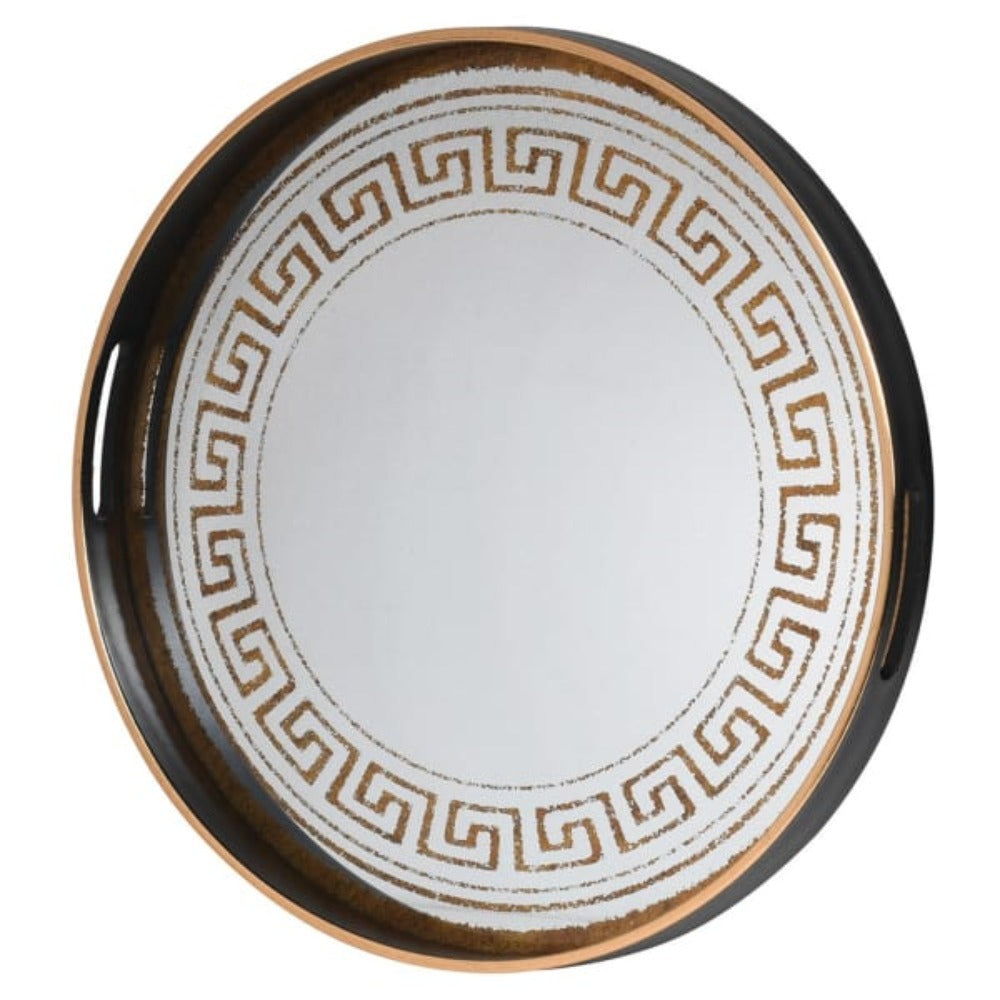 Greek Pattern Mirror Tray