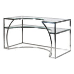 Stainless Steel and Glass Desk