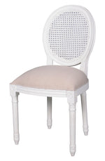 Rodez White Hand Painted Dining Chair