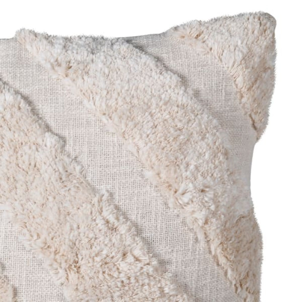 Natural Cotton Tufted Cushion