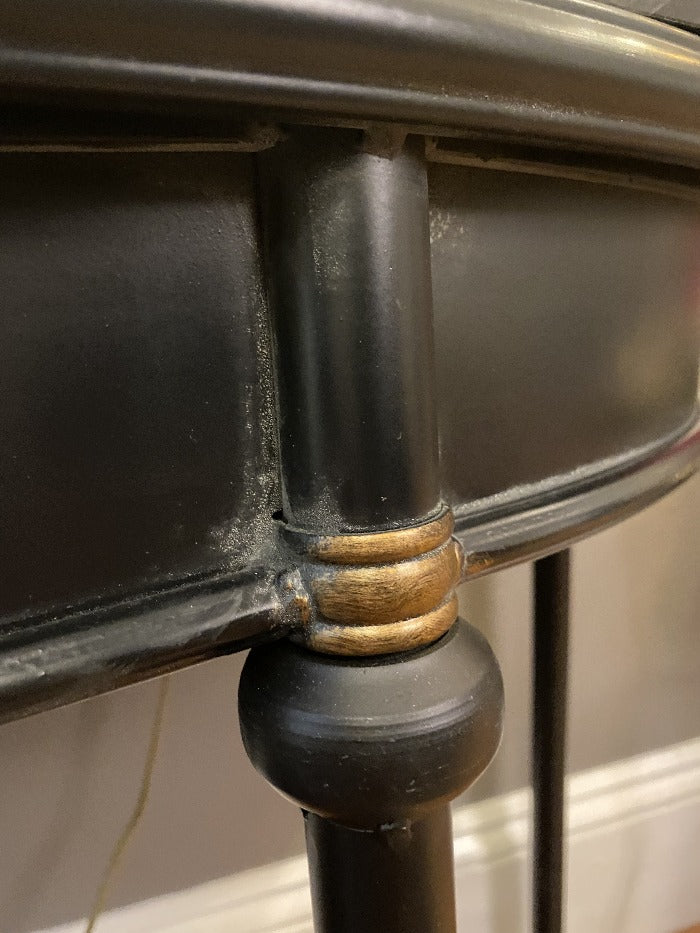 Black iron online entry table