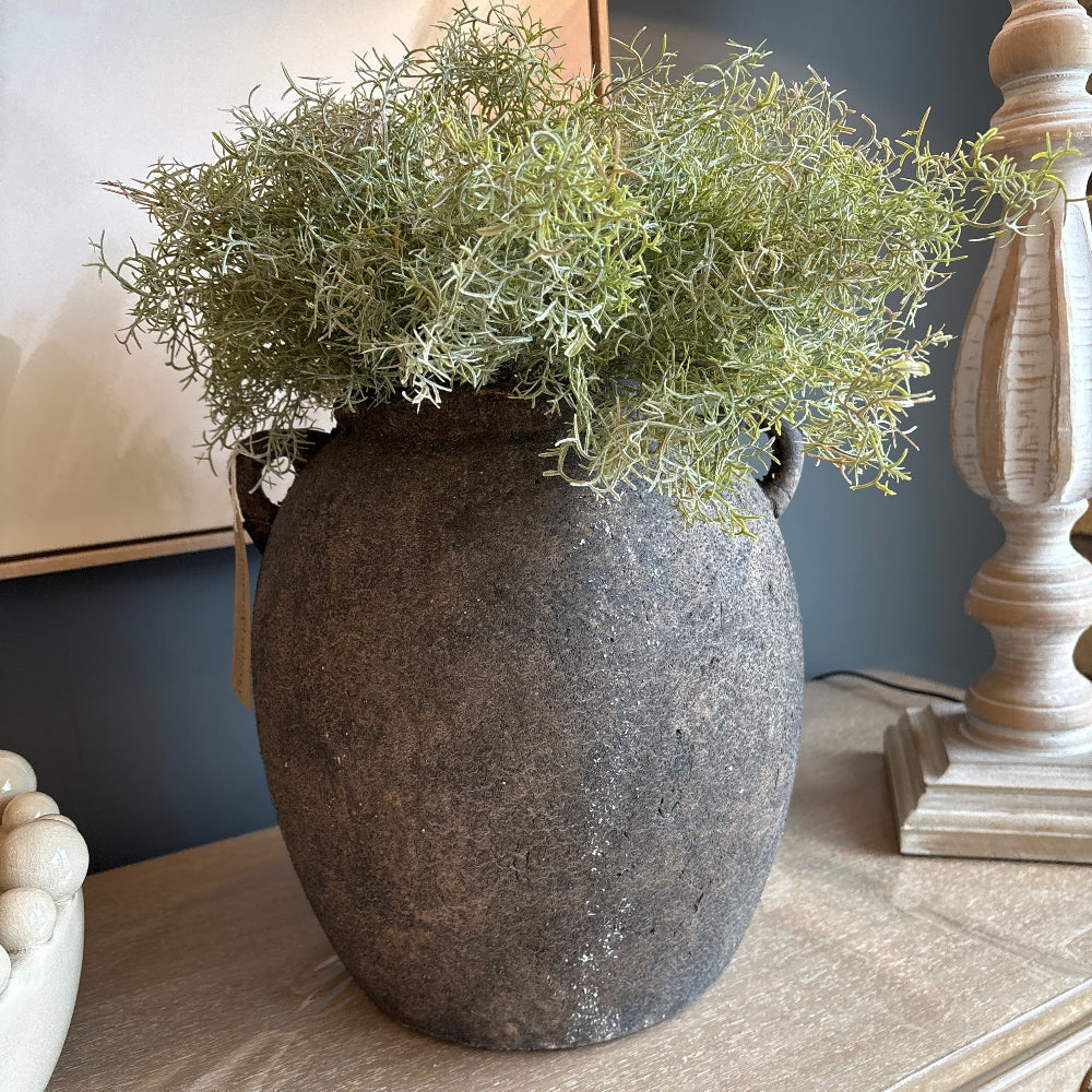 
            
                Load image into Gallery viewer, Earthenware Black Vase
            
        