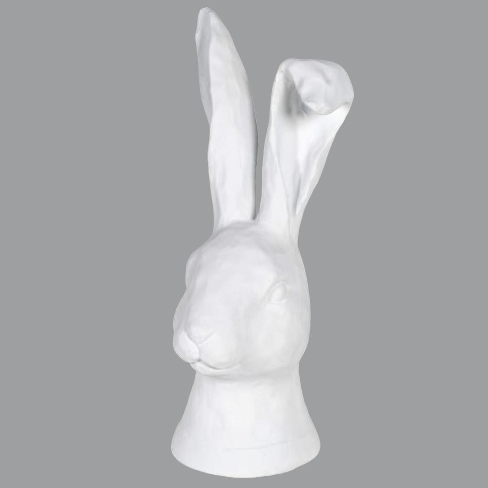 White Ear Flop Rabbit Head Ornament