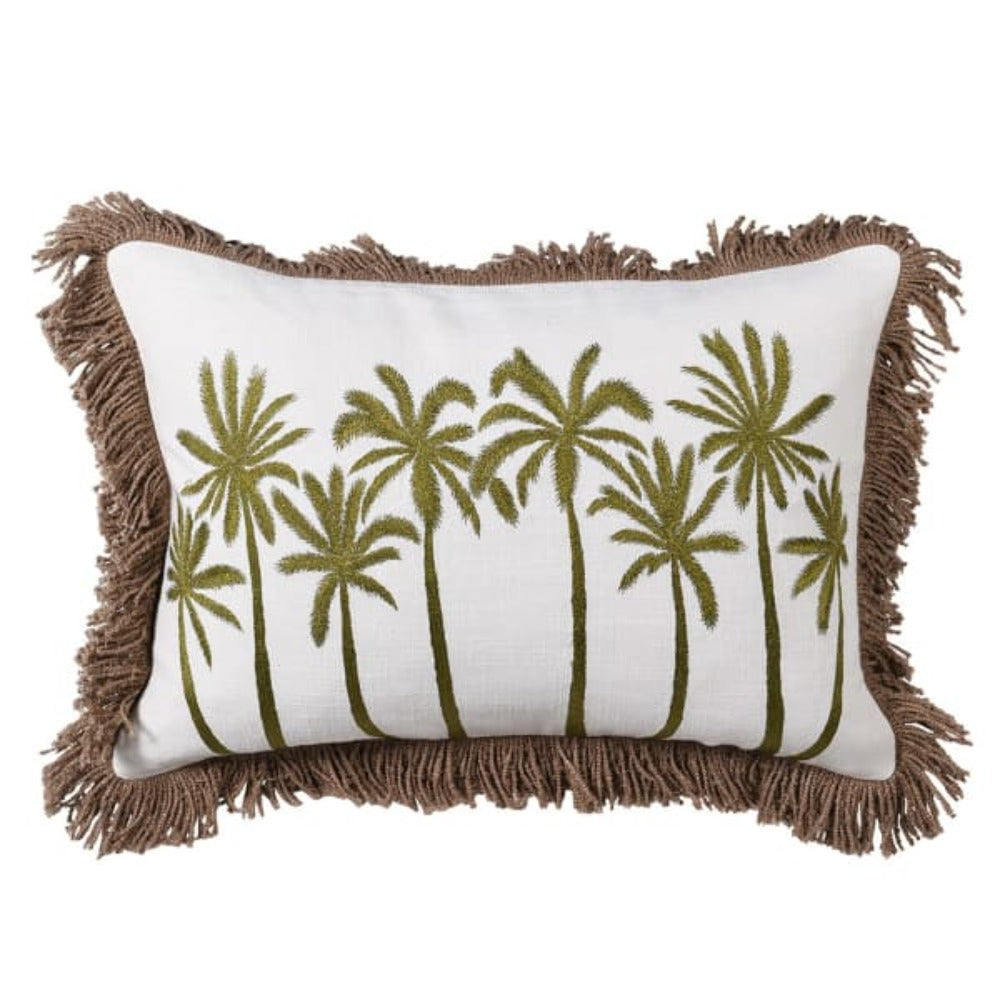 Moss Palm Tree Cushion Cover