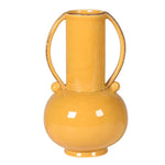 Mustard Handled Cylinder Vase
