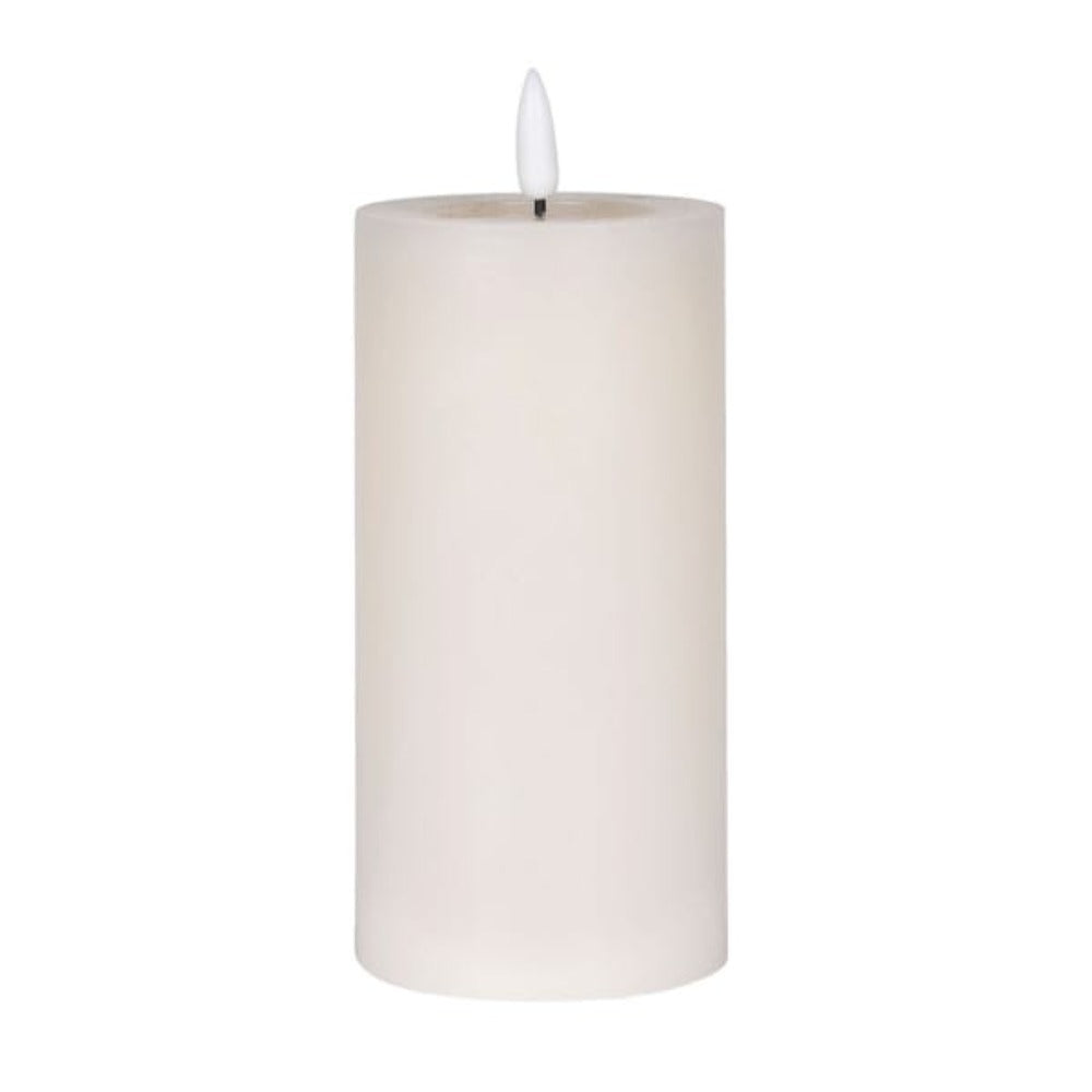 150mm. Cream Melted LED Candle