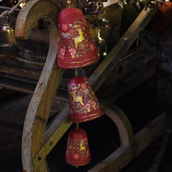 Folk Festive Bell Garland