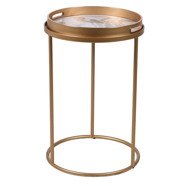 Gold Swirl Tray Table