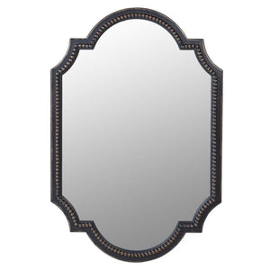 Rustic Black Shaped Wall Mirror