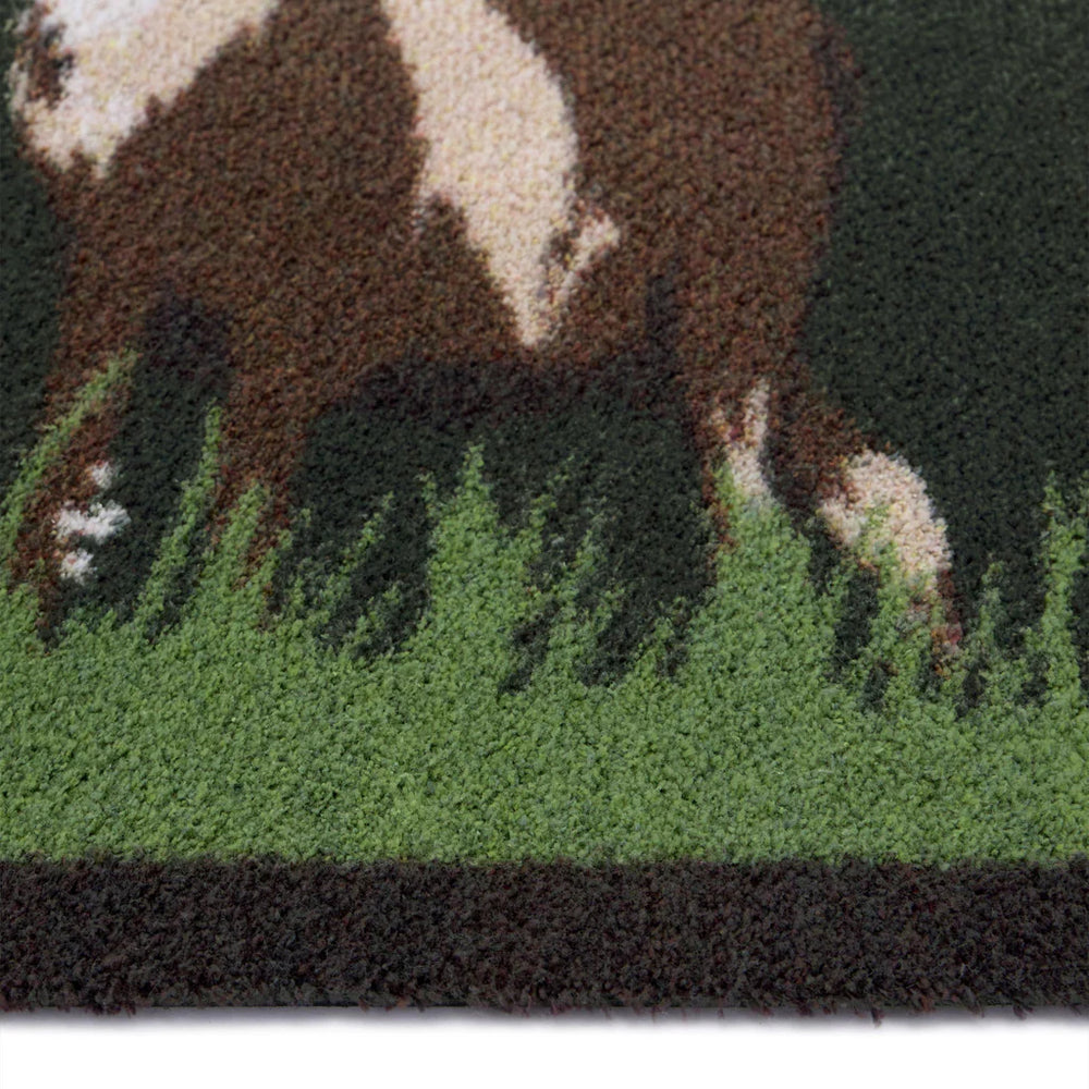 Green Deer Washable Doormat