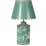 Green Warli Lamp with Shade