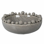 Decorative Grey Bobble Edged Bowl