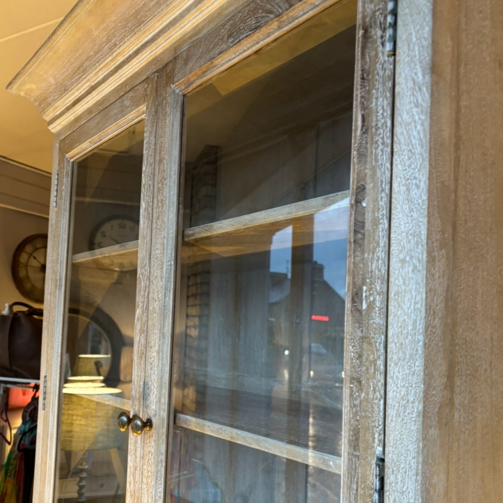 George Bureau Bookcase Lime Washed