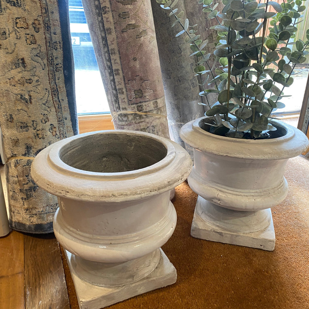 Short Ceramic Planter