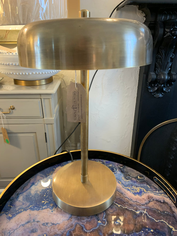Brass Round Desk Lamp