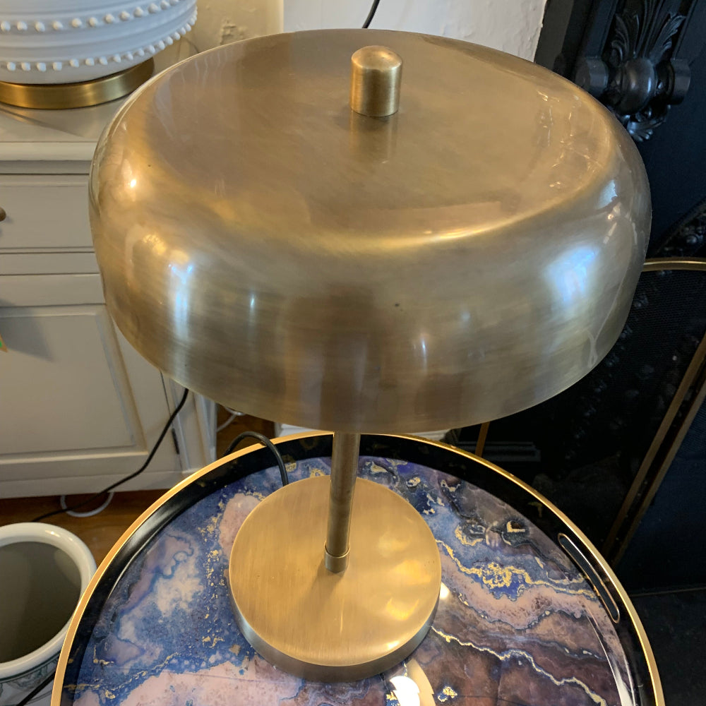 Brass Round Desk Lamp