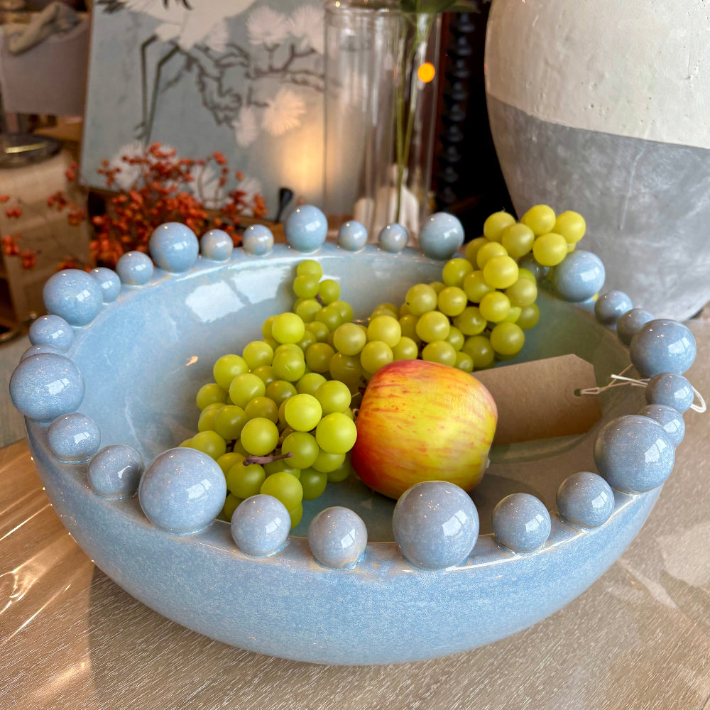 Pale Blue Bobble Bowl