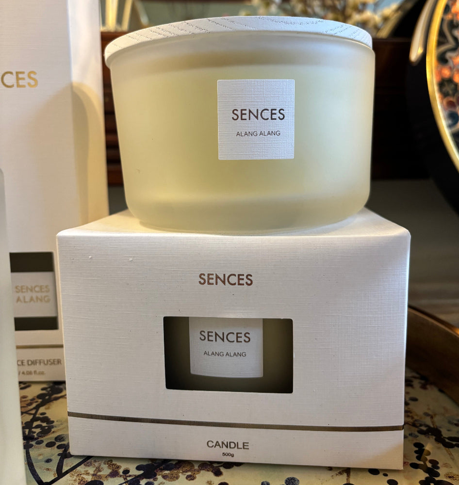 Sences White Alang Alang Lidded Candle