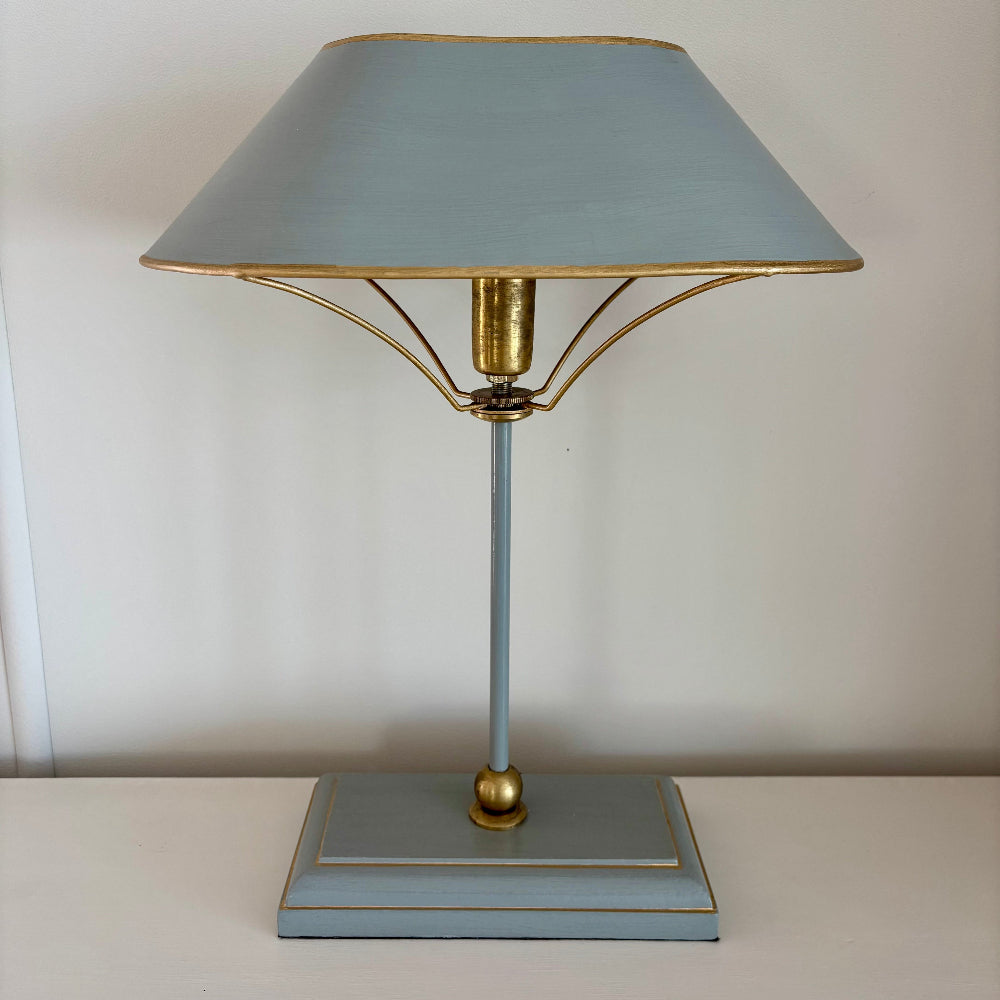 Grey and Gold Metal Table Lamp