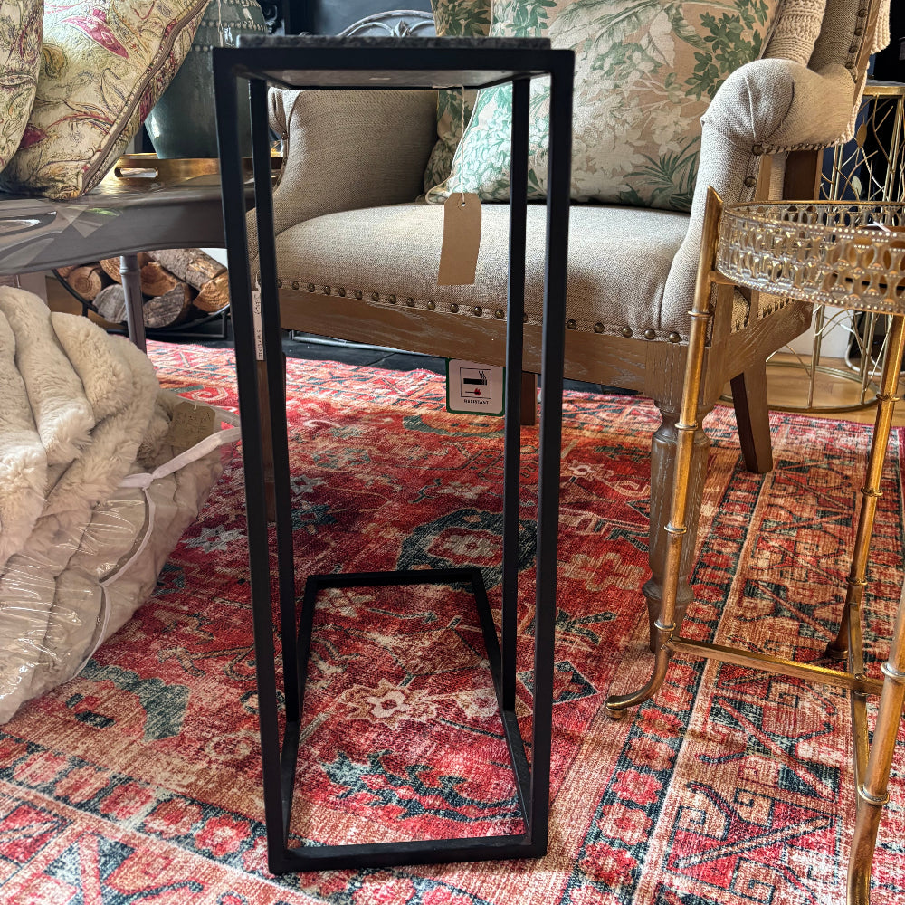 Black Marble Sofa Table