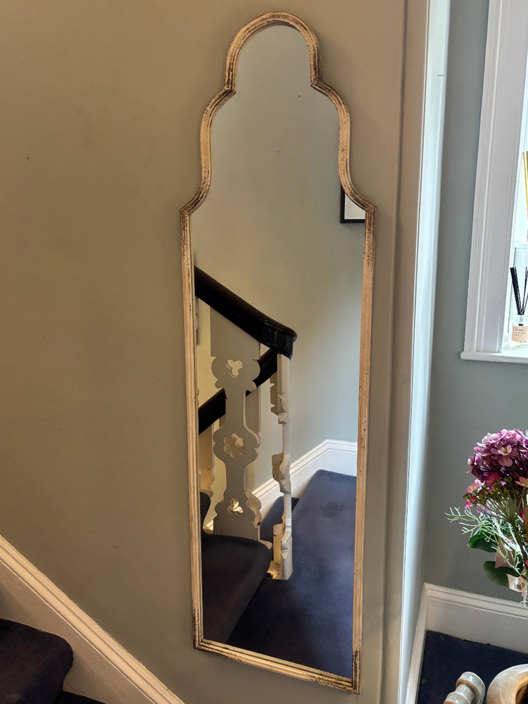 Cream Distressed Decorative Wall Mirror