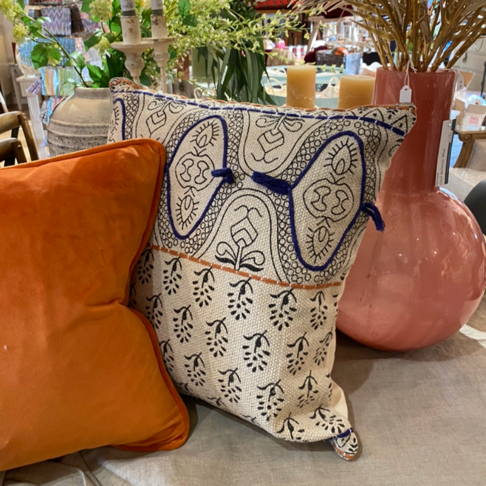 Hand Block Print Cotton Cushion