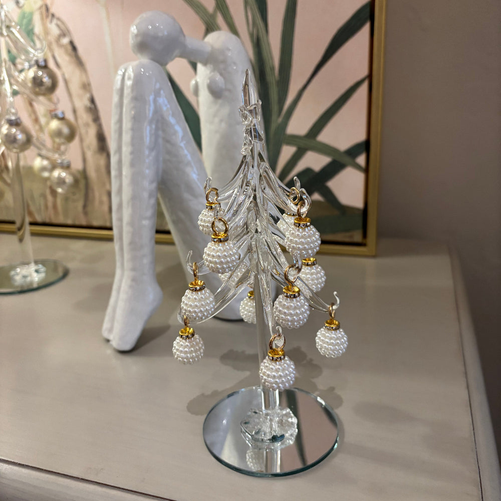 Pearl Bauble Glass Tree