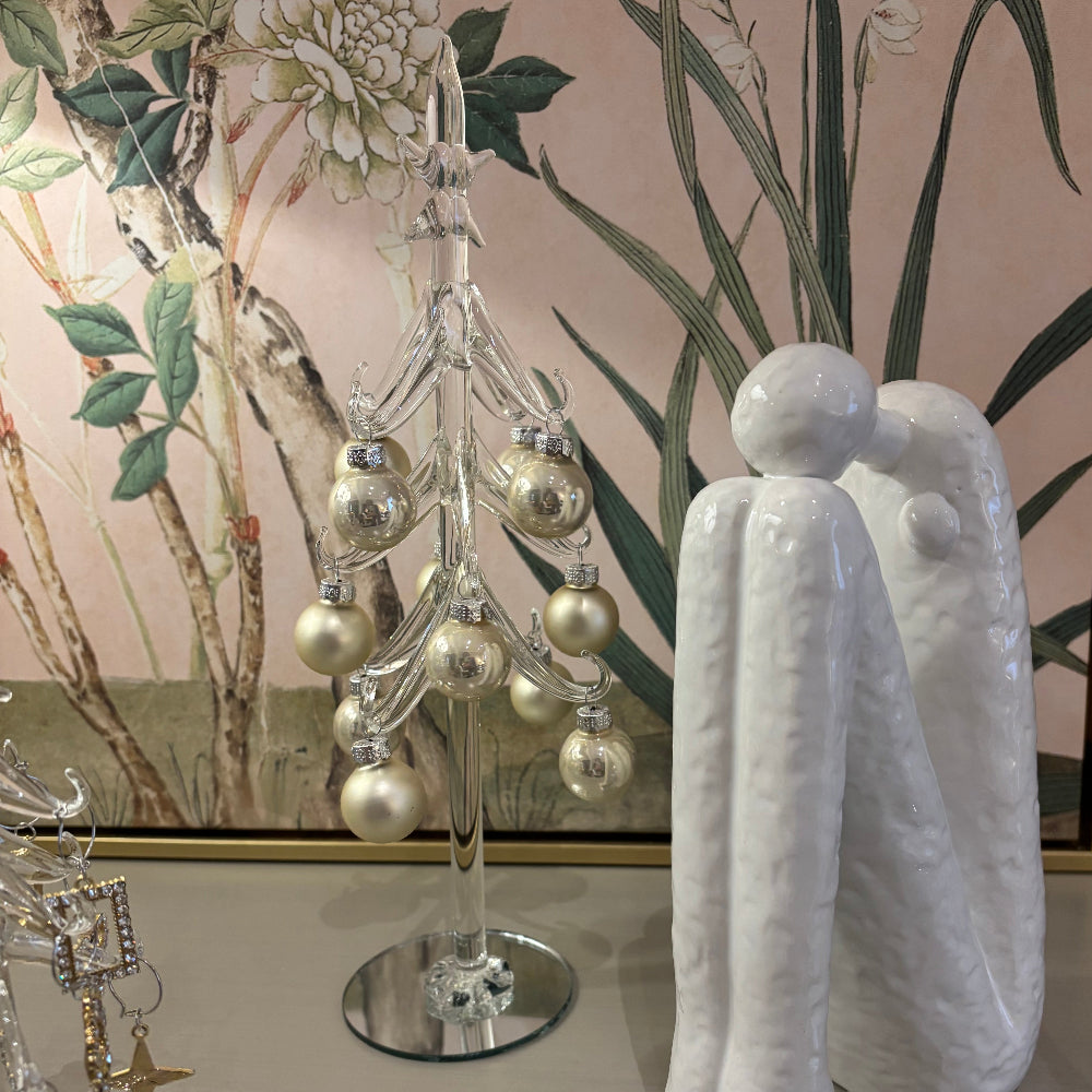 Pearl Bauble Glass Tree