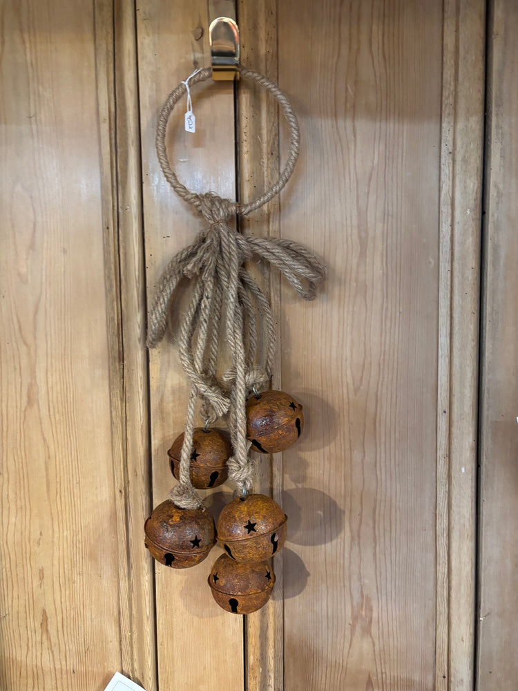 Rustic Hanging Bells with Star Pattern