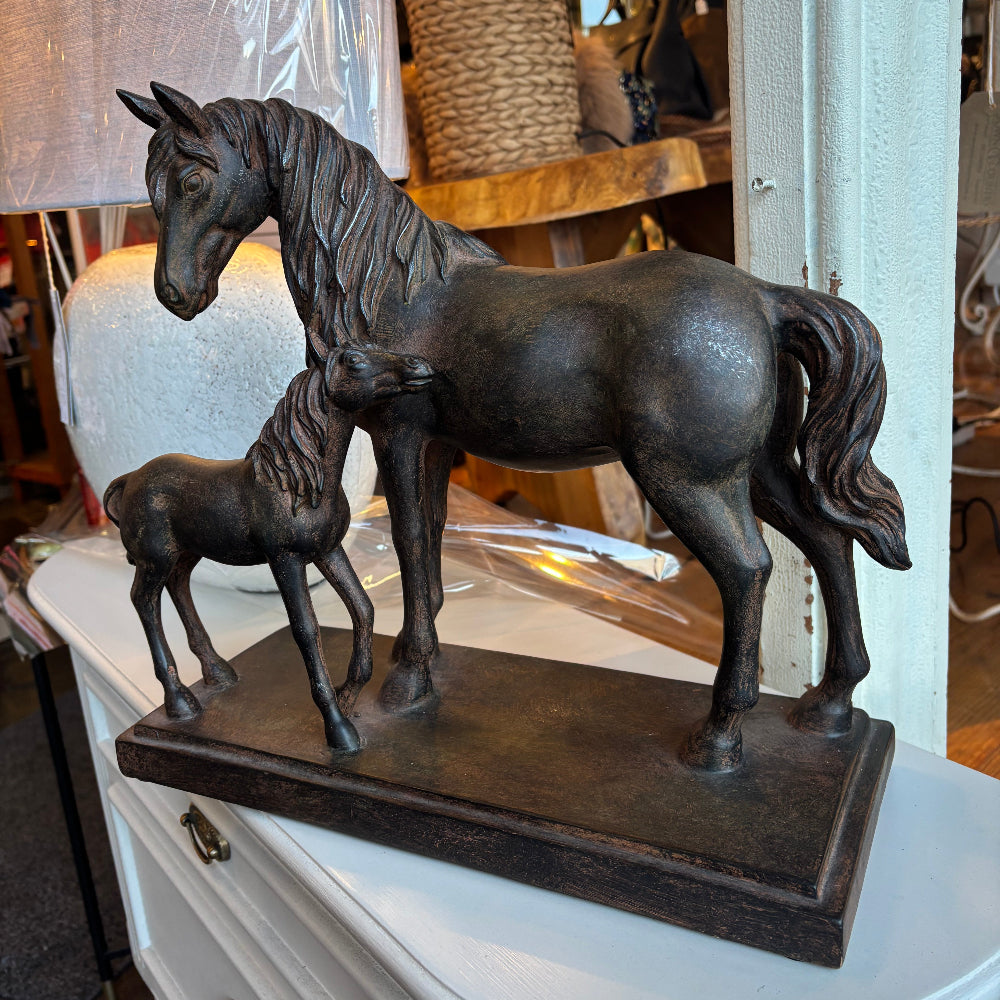 Bronze Effect Mare and Foal