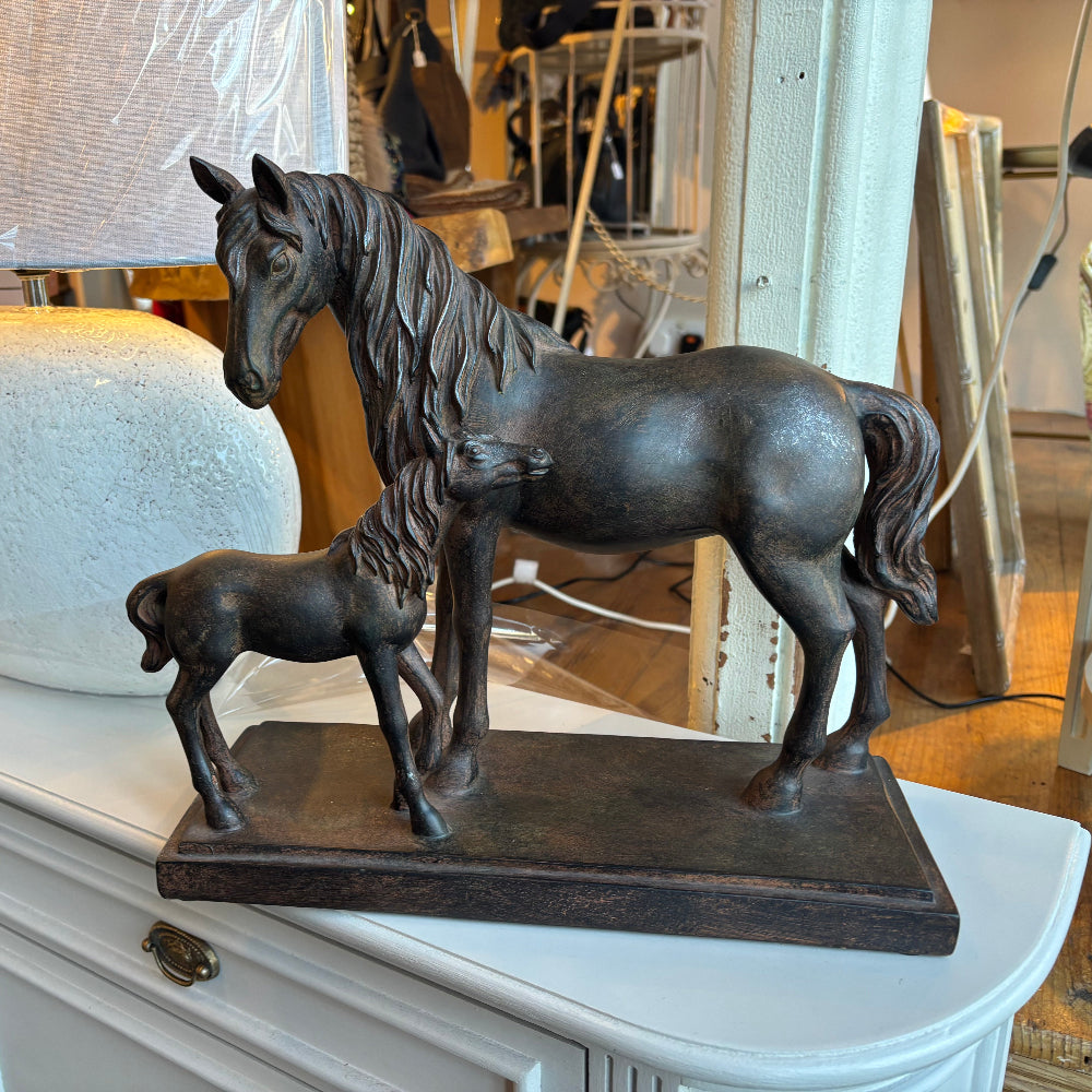 Bronze Effect Mare and Foal
