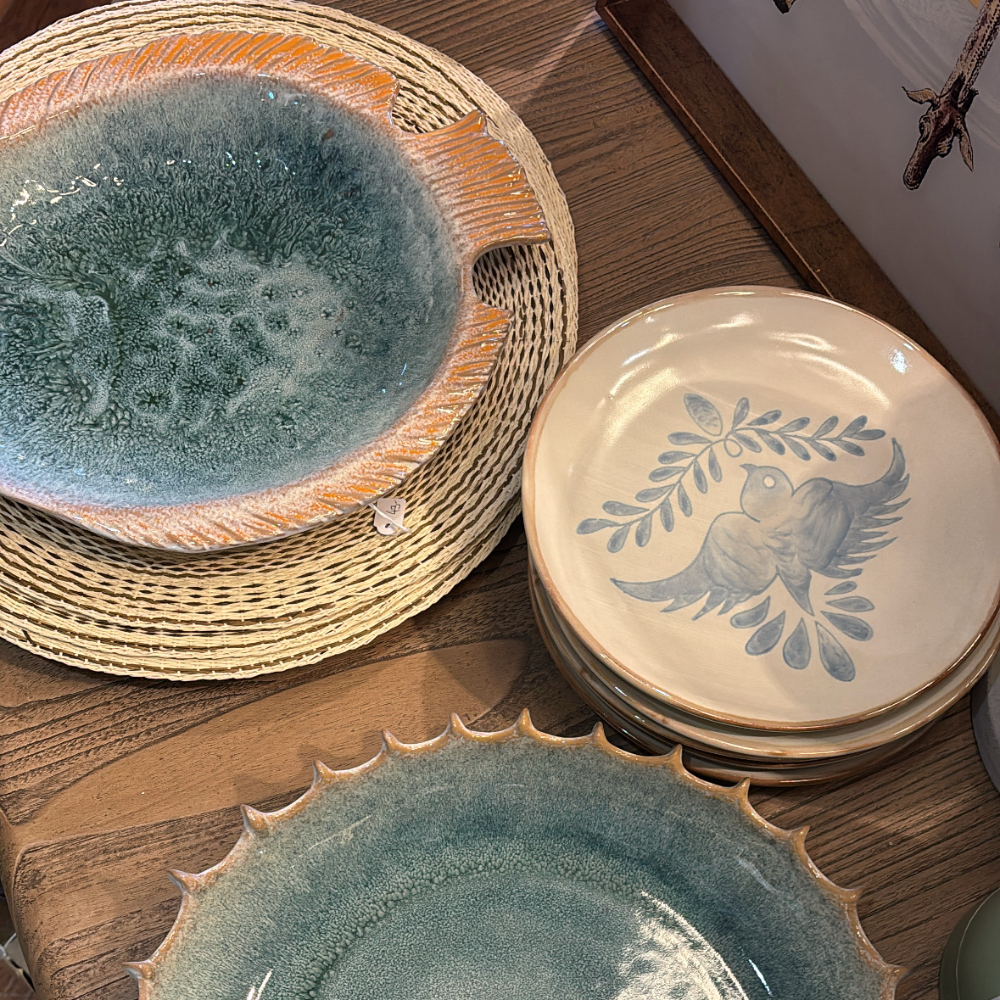 Blue Ombre Turbot Plate