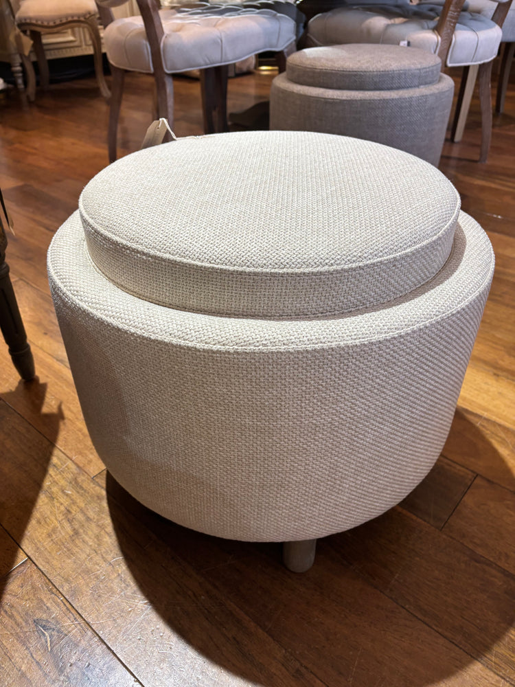 Darragh Storage Footstool with Tray- BEIGE