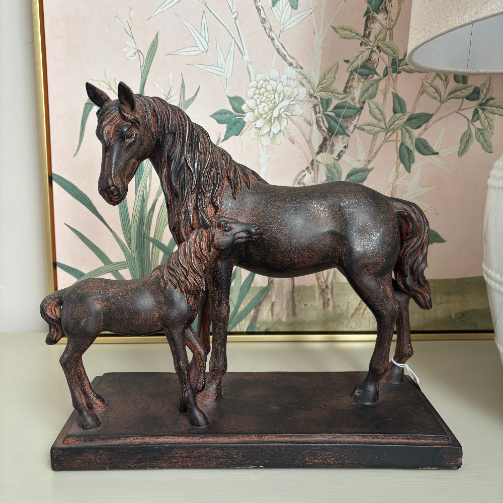 Bronze Effect Mare and Foal