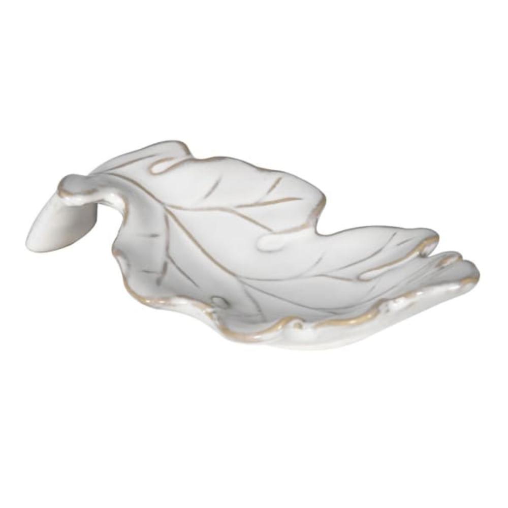 Ceramic Oak Leaf Spoon Rest