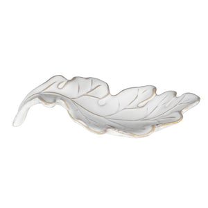 Ceramic Oak Leaf Spoon Rest