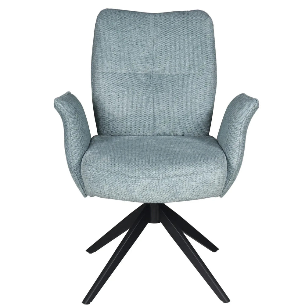 Lars Ocean Swivel Dining Chair