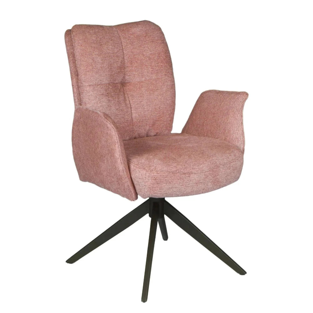 Lars Rose Swivel Dining Chair