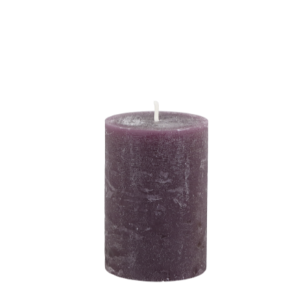 Macon Pillar Candle rustic 40 h Plum