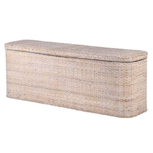 Hamilton White-wash Rattan Bedding Box