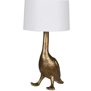 Golden Goose Base Table Lamp with Shade