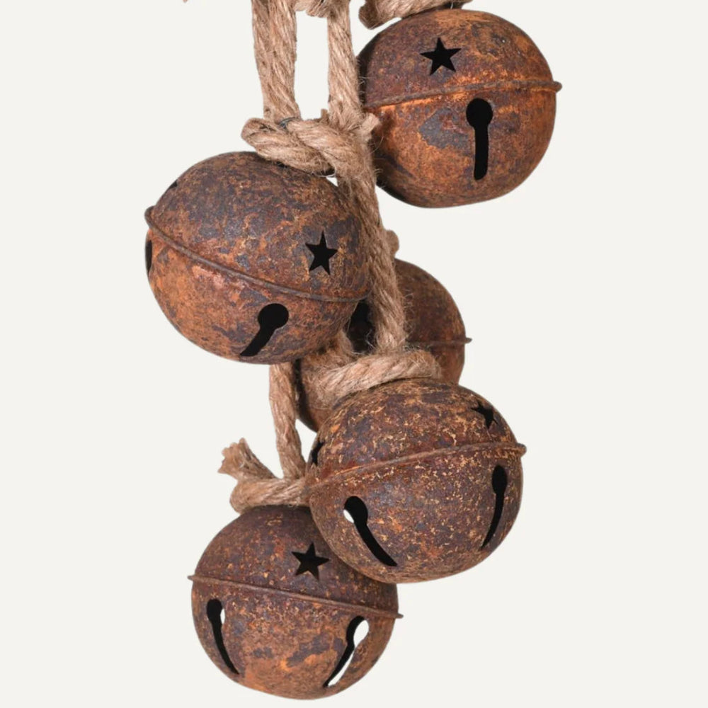 Rustic Hanging Bells with Star Pattern