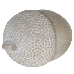 Grey Wash Cement Acorn Decoration