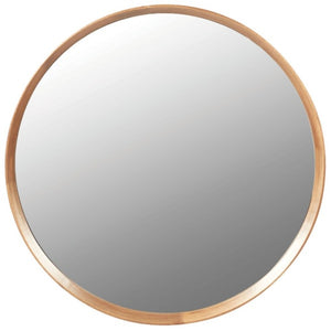 
            
                Load image into Gallery viewer, Wood Framed Round Mirror
            
        