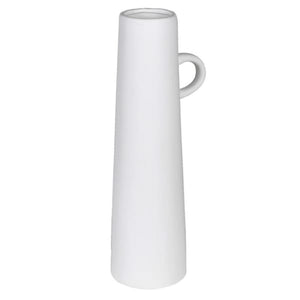 Tall White Cylinder Vase