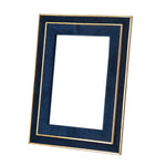 Blue and Gold Rim Photo Frame